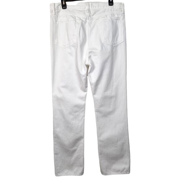 Frame Le Oversized Cuffed Jeans in Blanc 31 - Picture 6 of 11
